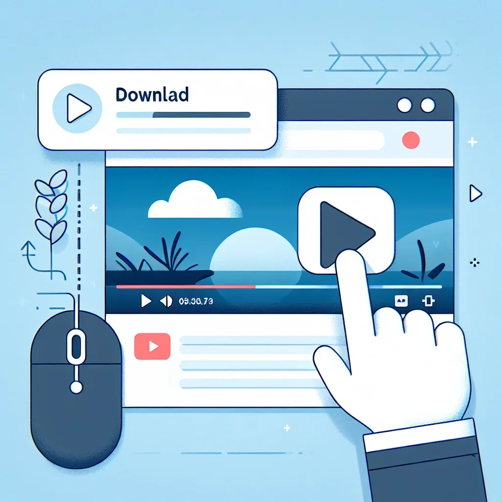 "Passo a passo para baixar vídeos do YouTube facilmente - Imagem ilustrativa do processo de download de vídeos em um dispositivo."